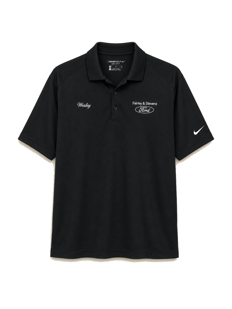 [BLCK PL FRD] Midnight Black Polo - L