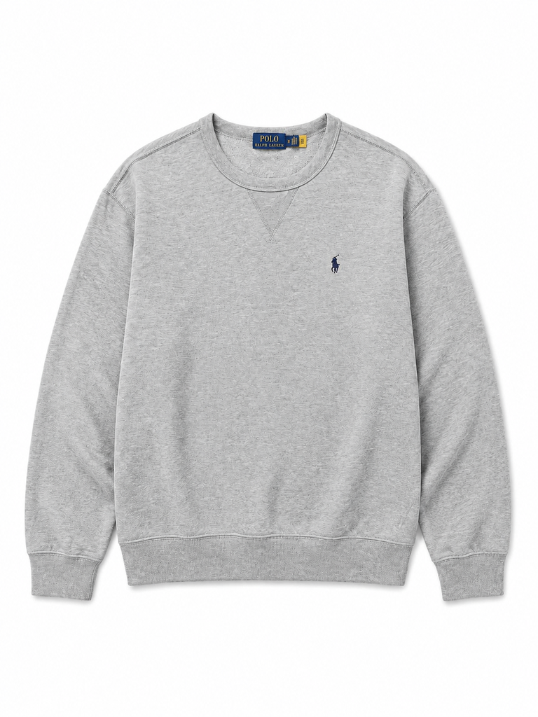 [RPLH LRN CT] Ralph Lauren Heather Grey Crewneck - L